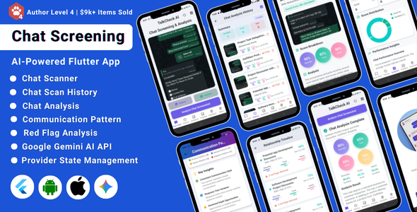 TalkCheck AI – AI-Powered Chat Screening Relationship Analysis Flutter App