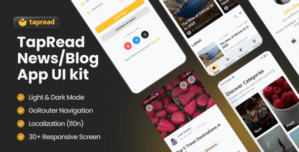 TapRead – Premium Flutter News Magazine App UI Template | Feature-Rich
