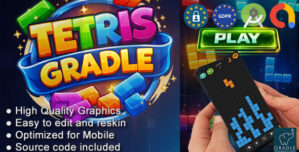 TETRIS GRADLE (Admob + GDPR + Android Studio)