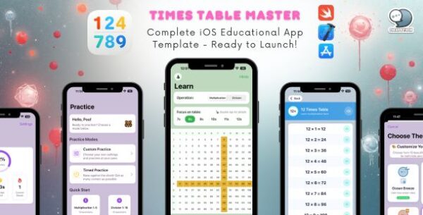 Times Table Master – iOS Educational App Template