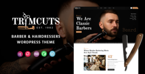 Trimcuts – Barber Hairdressers WordPress Theme