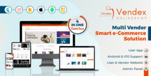 Vendex-Complete Multi-Vendor eCommerce CMS – Mobile App, Website, Seller and Admin Panel