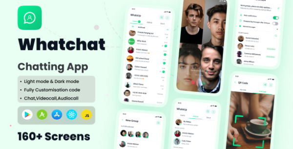 Whatchat – Chatting App React Native Expo Ui Kit