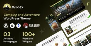 Wildex – Camping and Adventure WordPress Theme