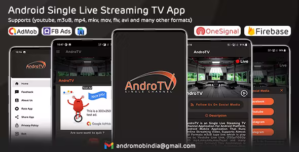 AndroTV – Android Single TV App (Live Streaming) with Admob FAN