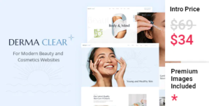 Derma Clear – Beauty Cosmetics Skincare Theme