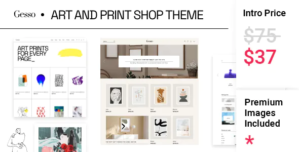 Gesso – Art Print Shop Theme
