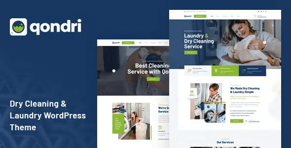 Qondri – Dry Cleaning Laundry Services WordPress Theme