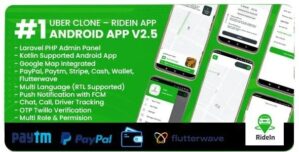 RideIn Taxi App- Android Taxi Booking App With Admin Panel