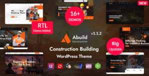 Abuild – Construction WordPress Theme