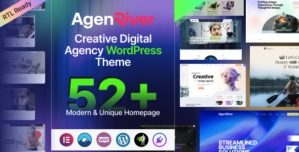 AgenRiver – Creative Digital Agency WordPress Theme