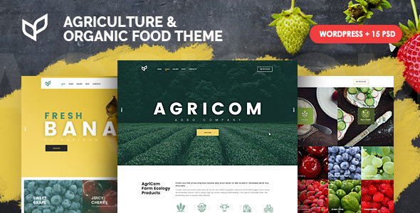Agricom – Organic Food Agriculture WordPress Theme