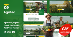 Agritec – Agriculture Organic Farm WordPress Theme