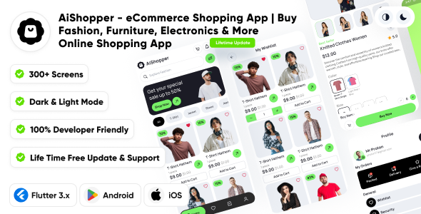 AiShopper – eCommerce Shopping App | Buy Fashion, Furniture, Electronics More |Online Shopping App