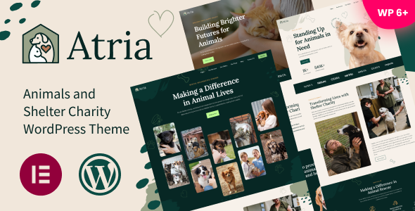 Atria – Animals Shelter Charity WordPress Theme