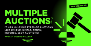 5 types of Auction Bidding Platform | Complete Source Code included – Website, App, Admin Seller