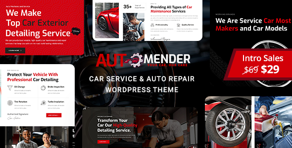 Automender- Car Repair Service WordPress Theme
