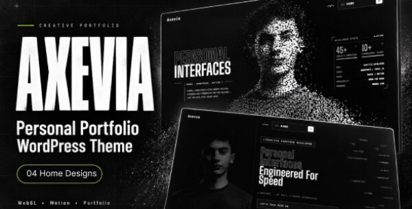 Axevia – Personal Portfolio WordPress Theme