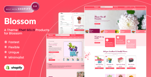 Blossom – Flower Shop and Florist shopify 2.0 Theme