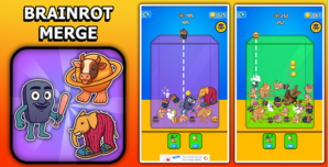 Brainrot Merge Drop Puzzle Game Unity Source Code