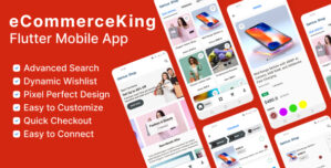 eCommerceKING APP – Multi-vendor Online Store Android and IOS Flutter App
