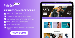 Fabyoh – MERN Stack Ecommerce Script