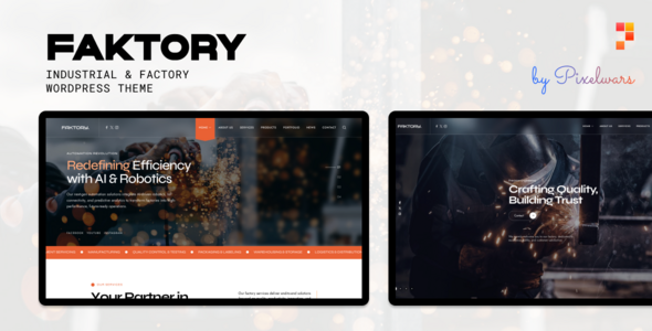 Faktory | Industrial Factory WordPress Theme