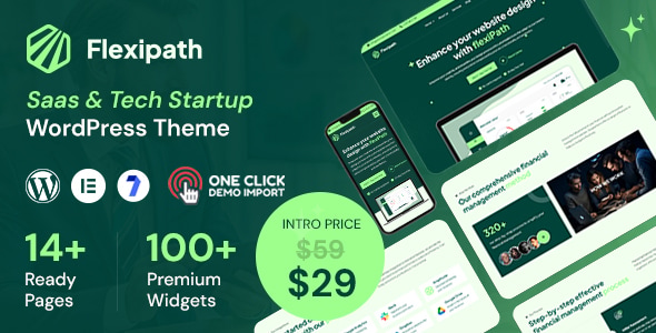 Flexipath – Saas and Tech Startup WordPress Theme
