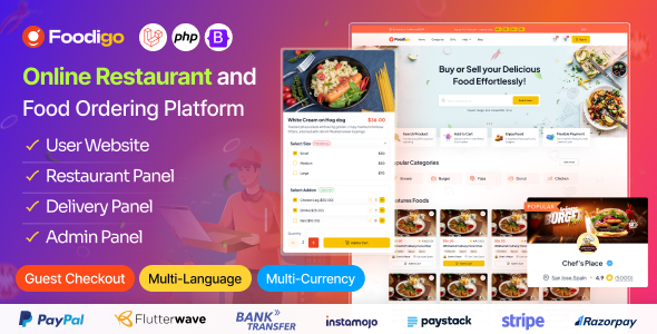 Foodigo – Online Restaurant and Food Ordering Platfrom