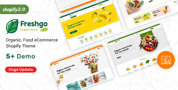 FreshGo – Organic Supermarket Shopify Food Store
