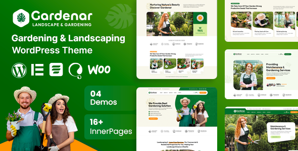 Gardenar – Gardening and Landscaping WordPress Theme