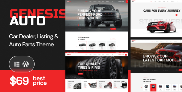 GenesisAuto – Car Dealer React Listing WordPress Theme