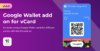 Google Wallet Add On for vCard Saas | Laravel vCard Saas