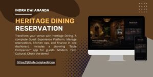 Heritage Dining – Restaurant Reservation Guest Experience Platform (Next.js 16)