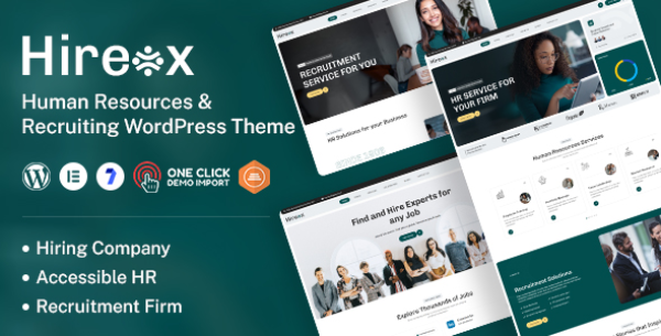 Hireox – Human Resources Recruiting WordPress Theme