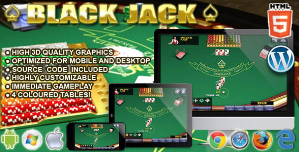 BlackJack 3D – HTML5 Casino Game