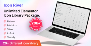 IconRiver – Unlimited Elementor Icon Library Package