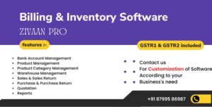 Zivaan PRO – Accounting | Inventory (GST Compliance with GSTR1 GSTR2 Integrated)