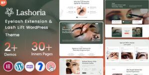 Lashoria – Eyelash Extension Lash Lift WordPress Theme