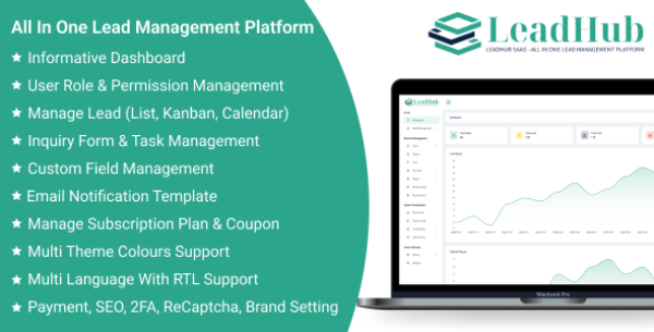 LeadHub SaaS – All In One Lead Management Platform