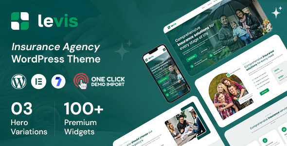 Levis – Insurance Agency WordPress Theme
