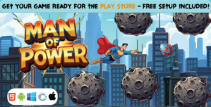 Man of Power – Construct 3 Game (HTML5, AdMob, C3P)