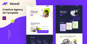Maxdi – Creative Agency XD Template