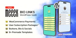 Meeek – Bio Links SaaS (WordPress) [Extended License]
