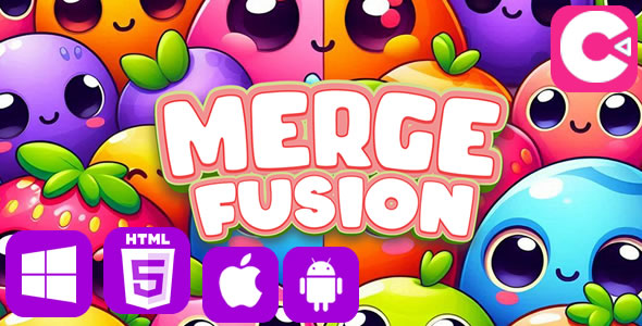 Merge Fusion – HTML5 Mobile Game (Construct 3)