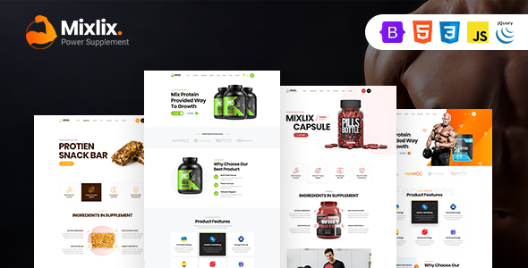 Mixlix – Health Supplement Landing Page