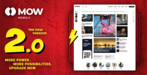 Mow – Blog Magazine WordPress Theme