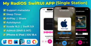 My RadiOS SwiftUI APP Radio iOS 18, Swift Radio, iOS App Template (Single Station)