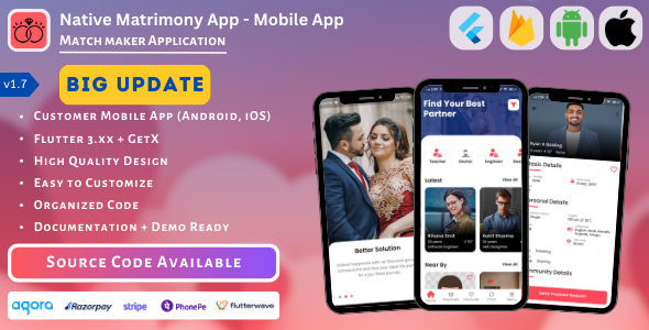 Native Matrimony App | Mobile App – ADDON
