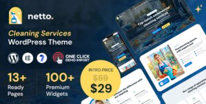 Netto – Cleaning Services WordPress Theme